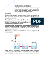 Movement in and Out of Cells