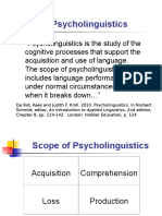 Psycho Linguistics