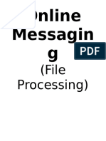 Online Messagin G: (File Processing)