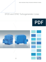 WEG Turbogenerators St20 and St40 Lines 50019094 Brochure English