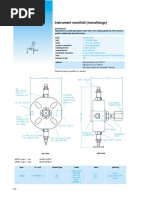 Instrument Manifold (Monoflange) : Specifications