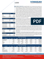 A Report On Stock Market Trading by Mansukh Investment and Trading Solutions 26/4/2010