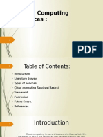 Cloud Computing Services:: Presented By: Vishal Choudhari. 3132022 TE-A Under The Guidance Of: Prof. Shiv Sutar