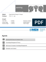 Organizational Learning and Knowledge Management: Subject: Professor: Group 8