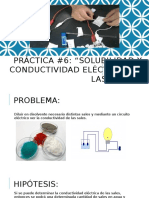 Práctica #6 "SOLUBILIDAD Y CONDUCTIVIDAD ELÉCTRICA DE SALES"