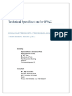 Document 5 Technical Specifications For HVAC