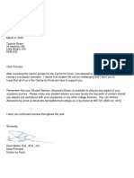 Durham College Mid Term Achievement Letter For Tamara Green