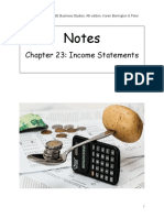 Chapter 23 Income Statement