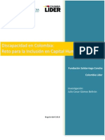 Discapacidad en Colombia: Reto para La Inclusión en Capital Humano