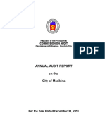 Marikina City Audit Report