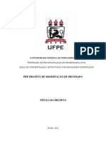 Pré Projeto Da Dissertação UFPE GERAL