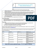 GATE Referral Information and Process