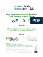 User Generated Services Workshop