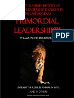 Primordial Leadership™: Excerpt 2: A BRIEF History of Western Leadership Thought in The Last 100 Years