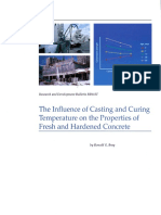 Rd113 The Influence of Casting and Curing Temperature On The Properties of Fresh and Hardened Concrete