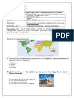 Prueba Diagnostico Cuarto Basico Historia