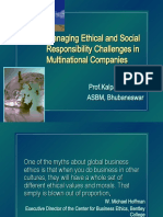 Managing Ethical and Social Responsibility Challenges in Multinational Companies