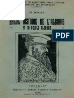 N.iorga Brève Histoire de L'albanie Et Du Peuple Albanais-Bucarest 1919