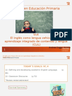 Grado en Educación Primaria: Vc4 El Inglés Como Lengua Vehicular en El Aprendizaje Integrado de Contenido y Lengua (CLIL)