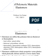 Classes of Polymeric Materials Elastomers