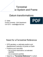 Terrestrial Reference System and Frame