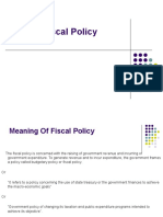 Fiscal Policy Business Environment 