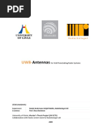 UWB-Antennas For Wall Penetrating Radar Systems