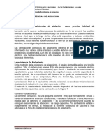 Mediciones de Resistencias de Aislación