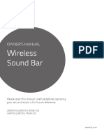 LG Sound Bar Manual