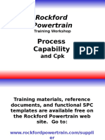 Process Capability and CPK