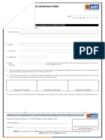 E-Mail & Mobile Number Updation Form: Please Fill in The Information Below Legibly in English and in CAPITAL LETTERS)