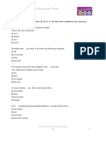 Activate! B1 Extra Grammar Tests Test 5: Developed by Pearson Longman Hellas 2009