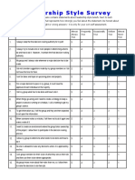 Leadership Style Survey