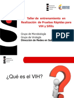 Presentación Teorica Capacitación Pruebas Rápidas VIH PDF