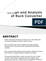 Design and Analysis of Buck Converter