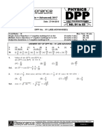 Resonnace Physics DPP