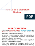 Lecture 3 (Unit1) - Review of Literature