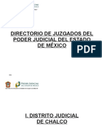 Directorio de Juzgados Del Estado de México