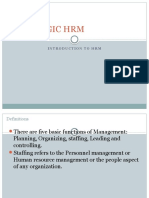 Strategic HRM