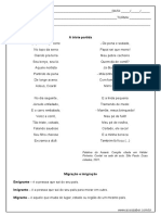 Atividade de Historia Migracao e Imigracao 5º Ou 6º An