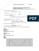 Scilab 5.3.3 Code For Type 1 Eigen Filter Dec 2014