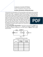 Basic Electronics Circuits Lab, IIIT Chittoor: Part A. Forward & Reverse Bias Characteristics of PN Junction Diode