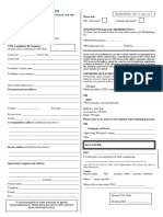 Enrolment Form Australia