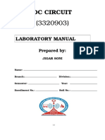 DC Circuit: Laboratory Manual