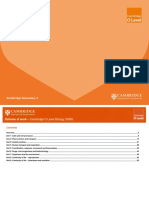 Scheme of Work: Cambridge O Level Biology 5090