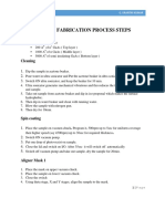 Mesfet Fabrication Process Steps: Given Substrate Is Gaas