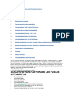 Características Tácticas de Los Fusiles Automáticos