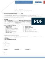 Account Closure Request Form Yes Bank