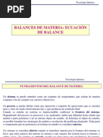 Balances de Materia