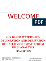 Gis Based Watershed Delineation and Derivation of Unit Hydrograph From Giuh Analysis